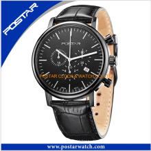 Black Stainless Steel Chronograph Multifunction Gift Watch